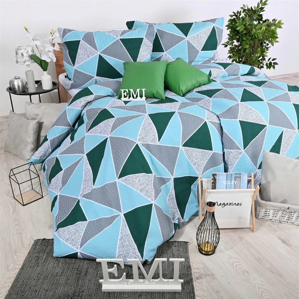 Obliečky bavlnené Kalos červené EMI: Štandardný set jednolôžko obsahuje 1x 140x200 + 1x 70x90