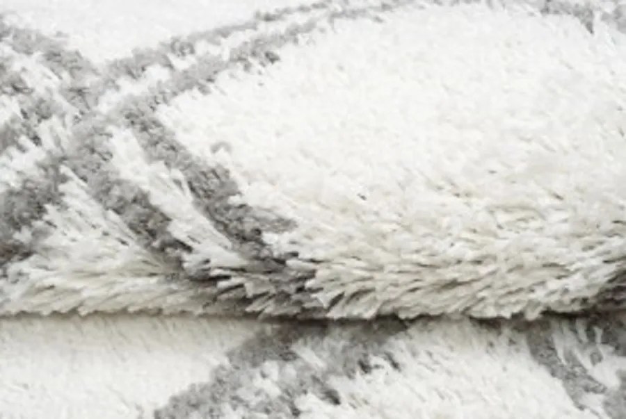 TA Koberec G935A KRÉMOVÁ/TMAVOSIVÁ BOHO Rozmer: 100x150 cm