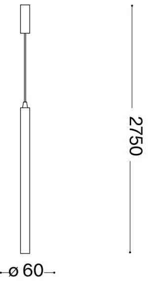 Ideal Lux - LED Luster na lanku ULTRATHIN LED/11,5W/230V CRI 90 mosadz