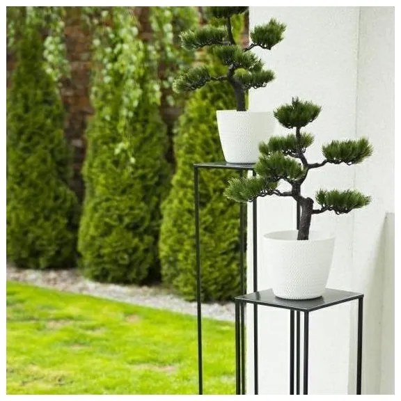 Stojan na kvety 100x24 cm čierna