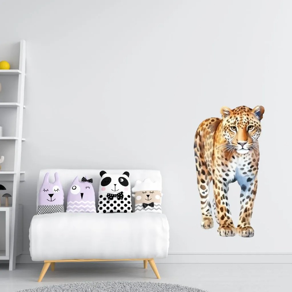 PIPPER. Textilná nálepka na stenu "Leopard"