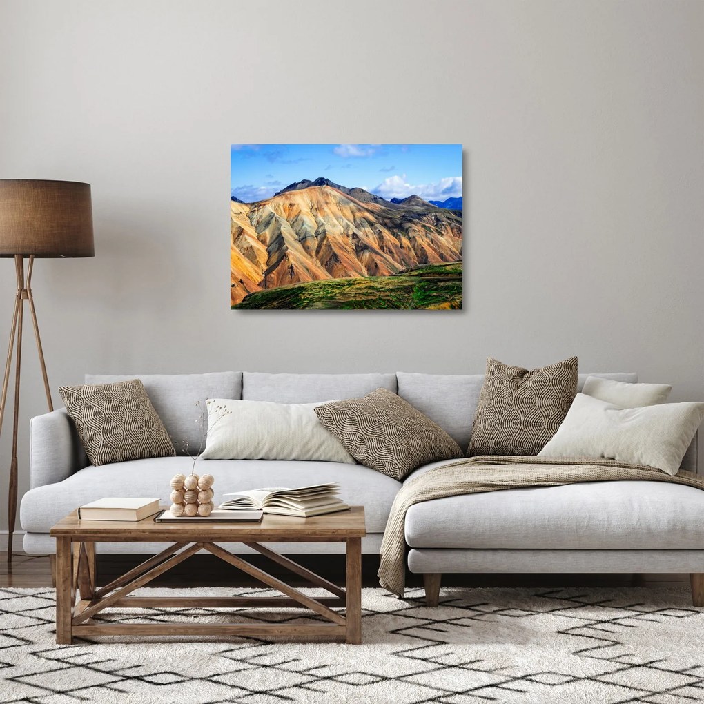 Sklenený obraz - Landmannalaugar (70x50 cm)