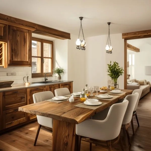 Brilagi - Luster na reťazi QUEEN 2xE14/40W/230V buk/orech