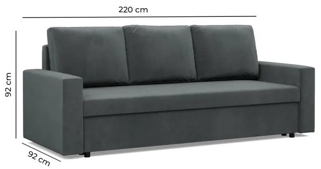 Trojmiestna rozkladacia sedačka NEO Kronos béžová