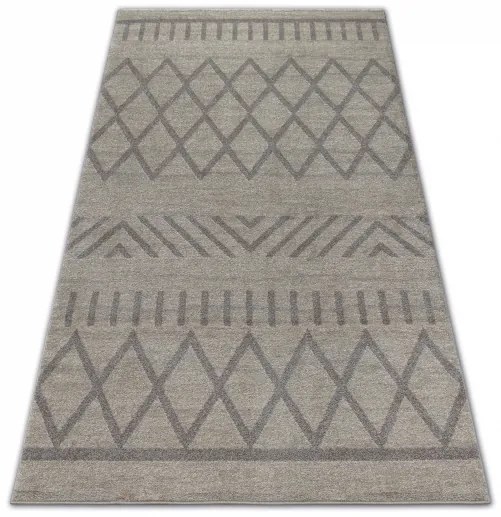 Koberec SOFT 8034 ETHNO BOHO krémová / svetlo hnedá