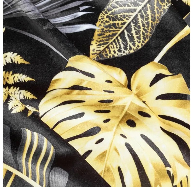 DECOREUM zamatový záves s potlačou 140 cm x 270 cm žltá 100 % polyester Rozmer varianty: 140 cm x 270 cm, Farba varianty: Tyrkysová 105298
