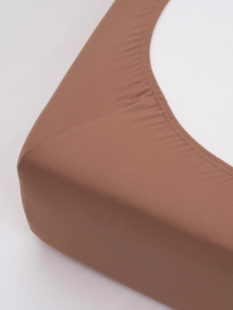 Jersey plachta s elastanom Deluxe 120 × 200 cm – mocha mousse