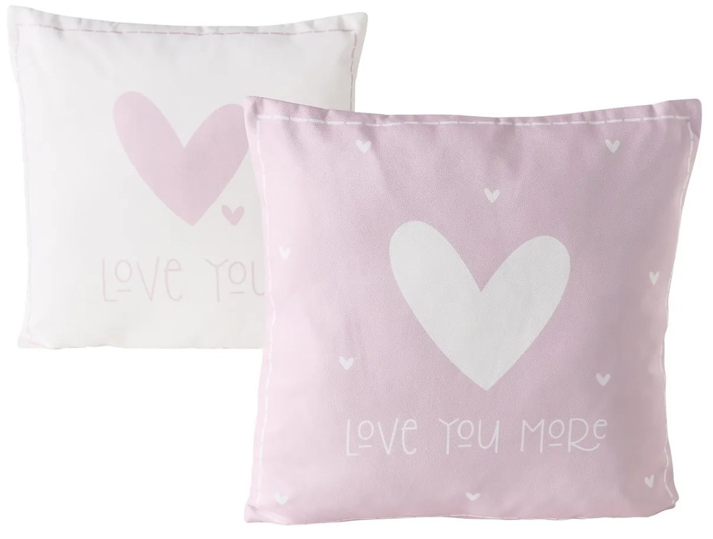 Štvorcový vankúš Lovelyn Variant: Ružový