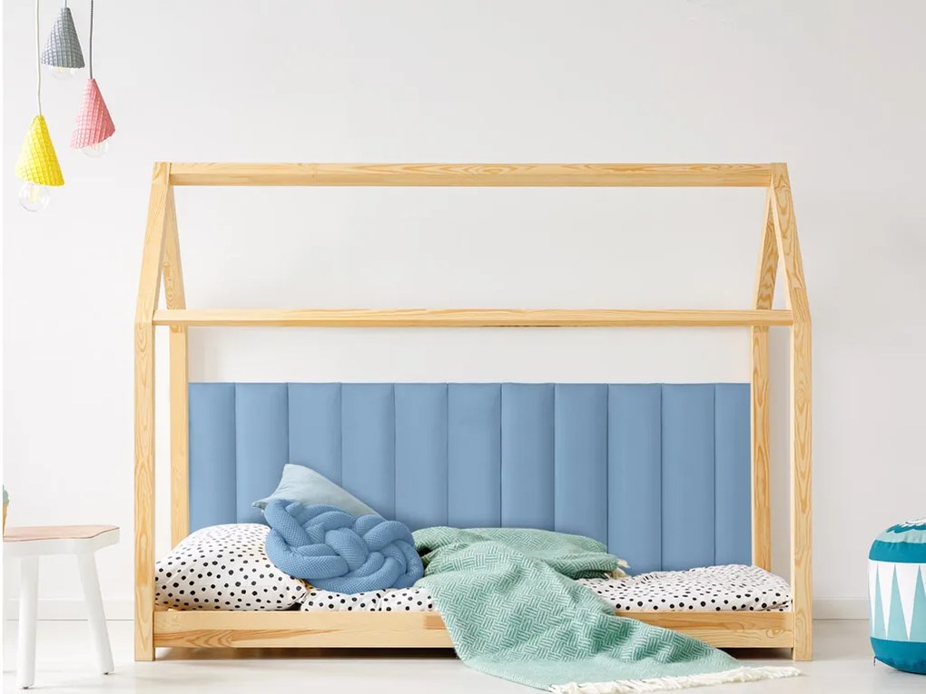 Čalúnený nástenný panel FRAME KRONOS 15x60 cm Farba: Svetlozelená