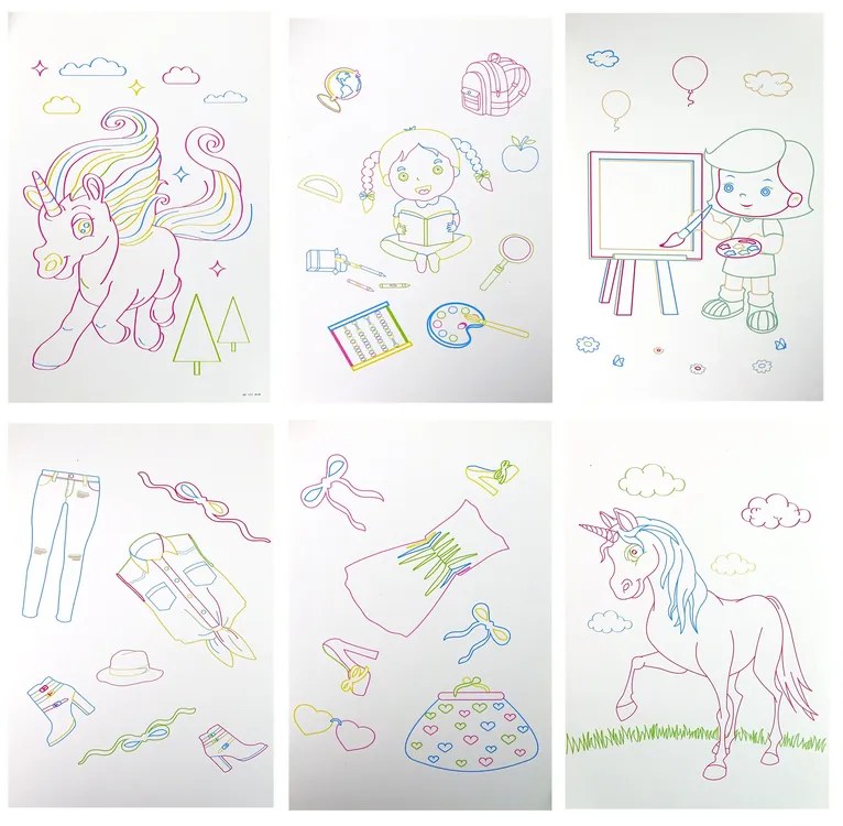 LEAN TOYS 3D Svietiaca tabuľa – modrá