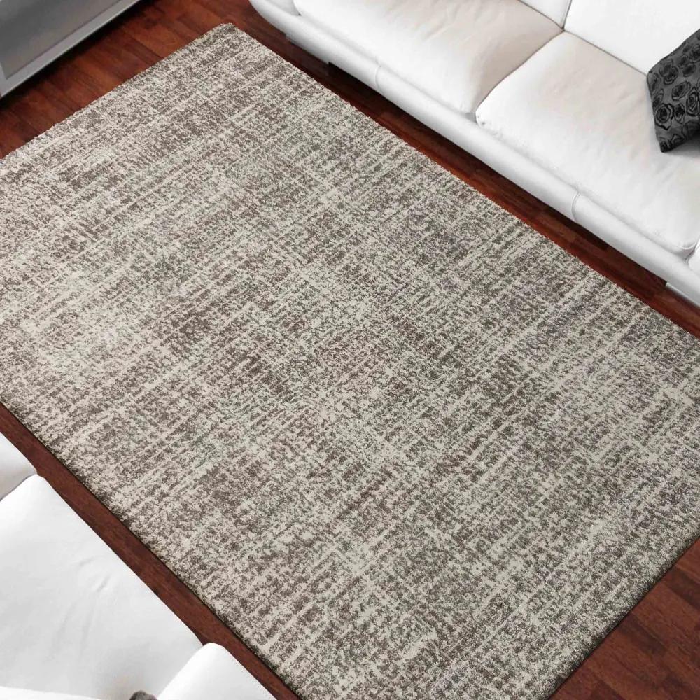 DomTextilu Moderný jednofarebný béžový koberec do obývačky 38628-181344