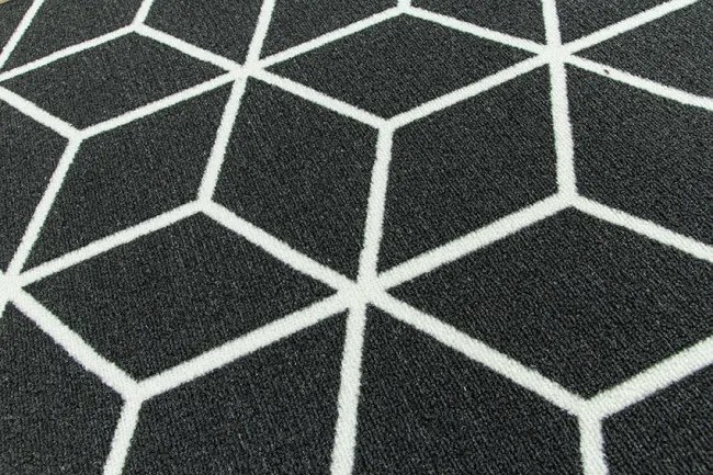 Protišmykový behúň Cubes 29 - grafit