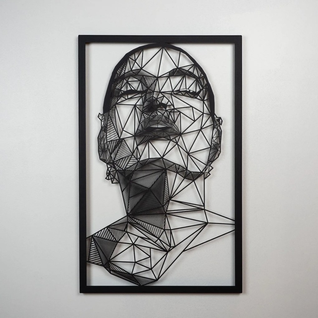 Nástenná kovová dekorácia Antonietta čierna