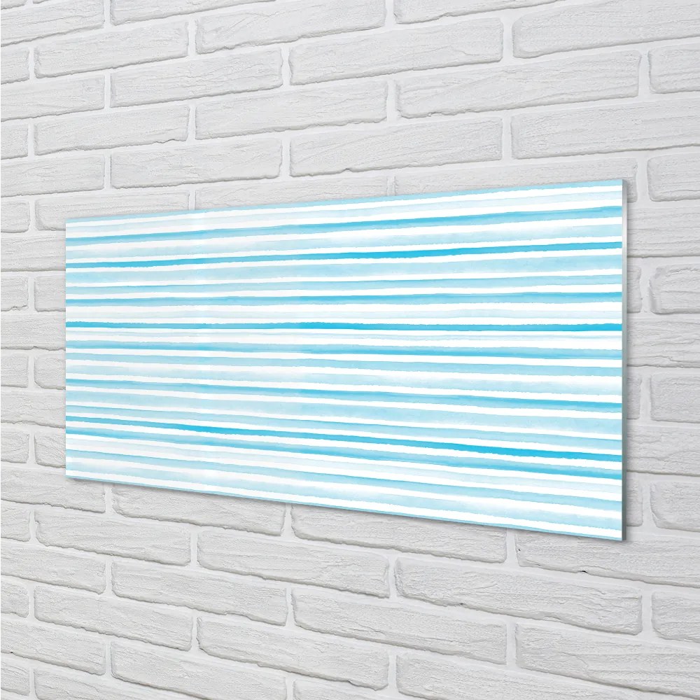 Nástenný panel  modré pruhy 120x60 cm