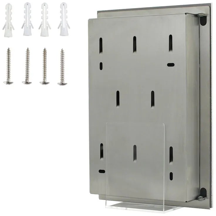 Skrinka na kľúče KEY GLASS, na 8 kľúčov, biela