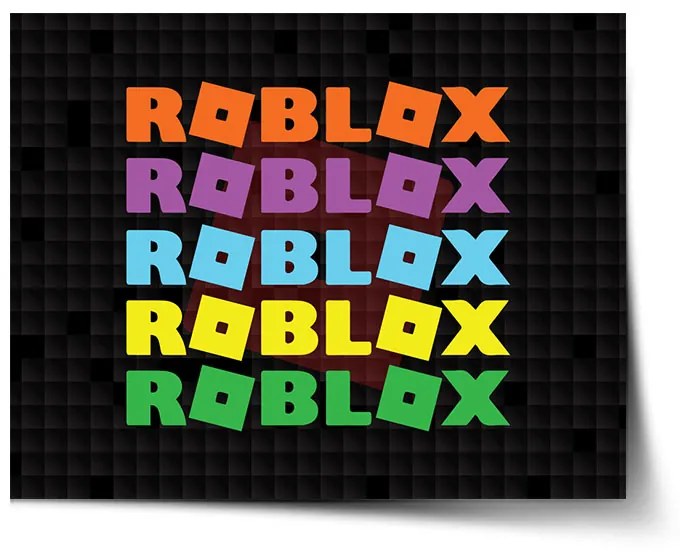 Sablio Plagát ROBLOX Farebný text - 120x80 cm