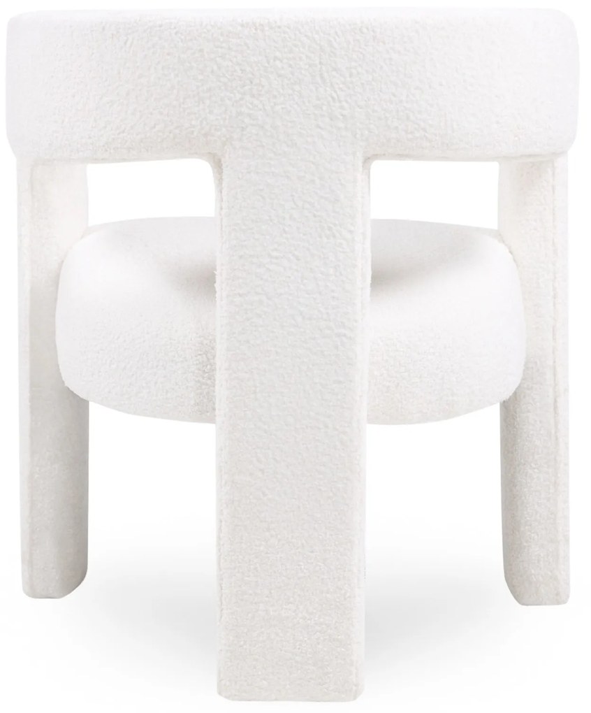 Designové křeslo LORY boucle krémové