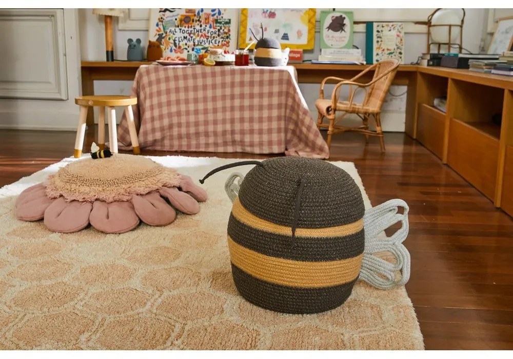 Látkový detský kôš na hračky ø 30x32 cm Mama Bee – Lorena Canals