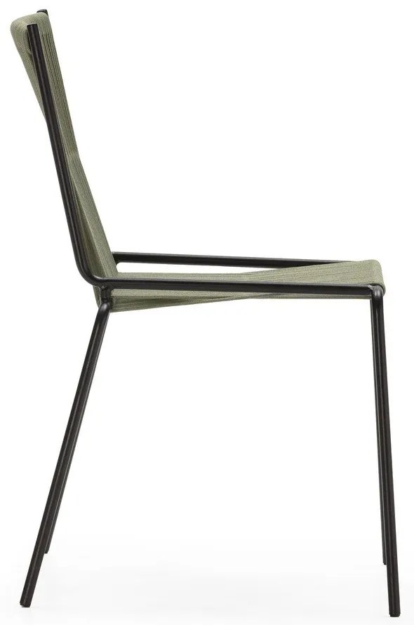 Zelené kovové stohovateľné jedálenské stoličky v súprave 2 ks Emily – Marckeric