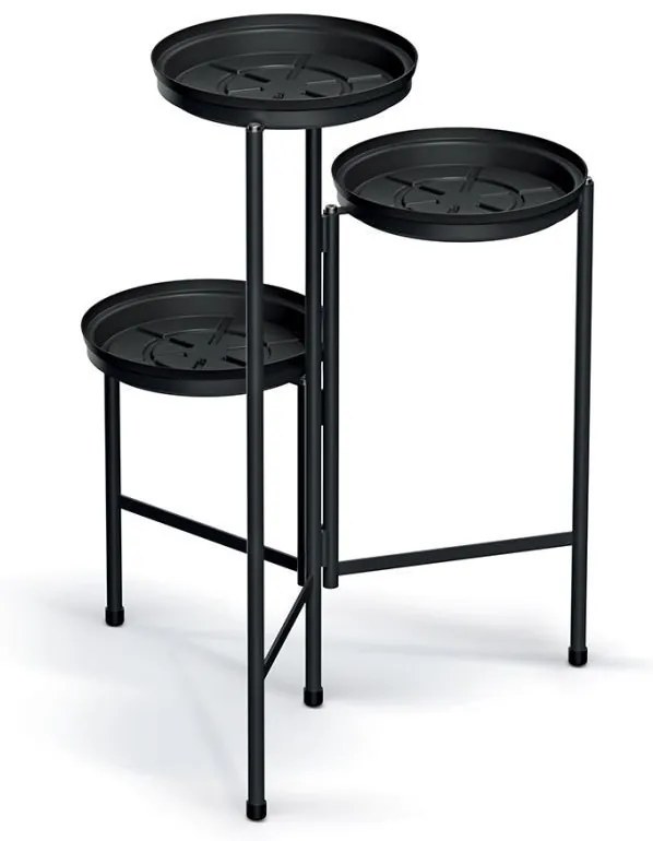 Kvetinový stojan TOLA STAND 42 cm čierny