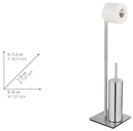 WENKO 25378100 - WC kefa RECCO 20x71,5 cm satinovaný