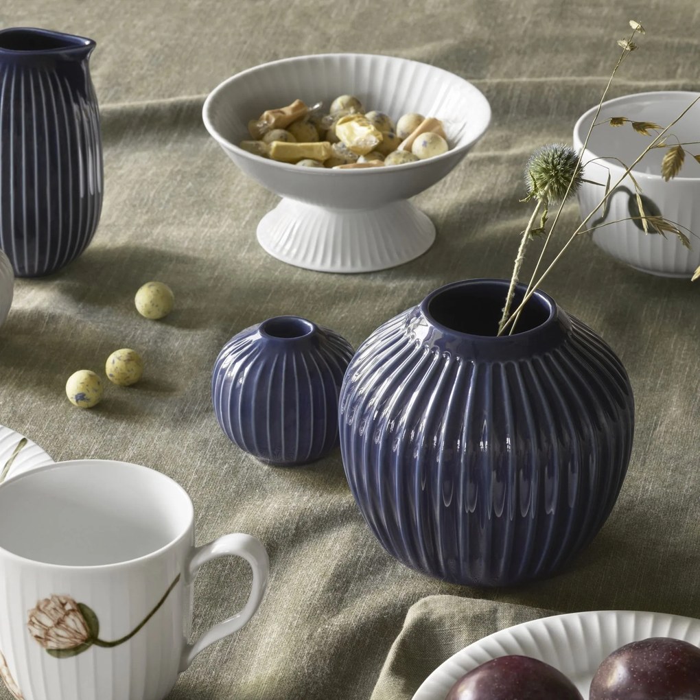 KÄHLER Keramická váza Hammershøi Indigo 12,5 cm