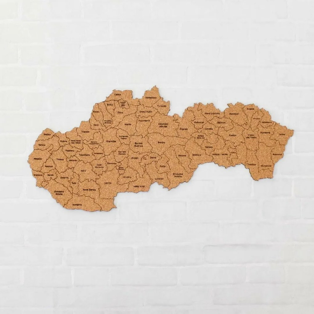 DUBLEZ | Korková mapa okresov Slovenska | Obraz