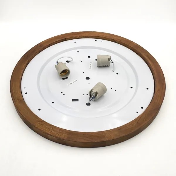 Brilagi - LED Stropné svietidlo BELLADONNA 3xE27/15W/230V pr. 50 cm biela/dub čerešňa