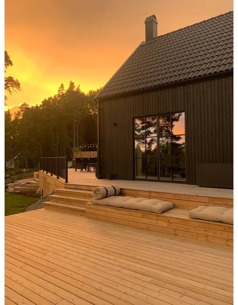 Béžové rozkladacie kreslo vhodné do exteriéru Karup Design Design OUT™ Buckle Up Beige