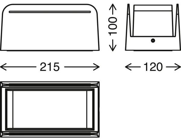 Briloner 3016-015 - Vonkajšie nástenné svietidlo BOKS 1xE27/12W/230V IP44