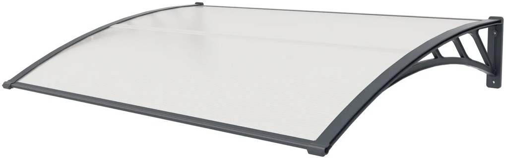Hliníkový vchodový prístrešok BestBerg BBDA-H15 / 100 x 150 cm / sivý