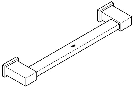 GROHE 40514001 - Vešiak na uteráky ESSENTIALS CUBE 392 mm lesklý chróm