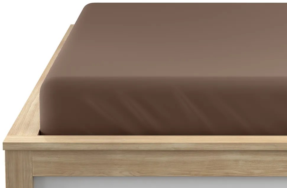 Jersey plachta EXCLUSIVE tmavohnedá 200 x 220 cm