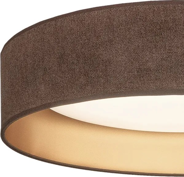 Brilagi-LED stmievateľné svietidlo VELVET SM. 24W/230V 3000-6000K pr. 45 cm hnedá/zlatá WT+DO