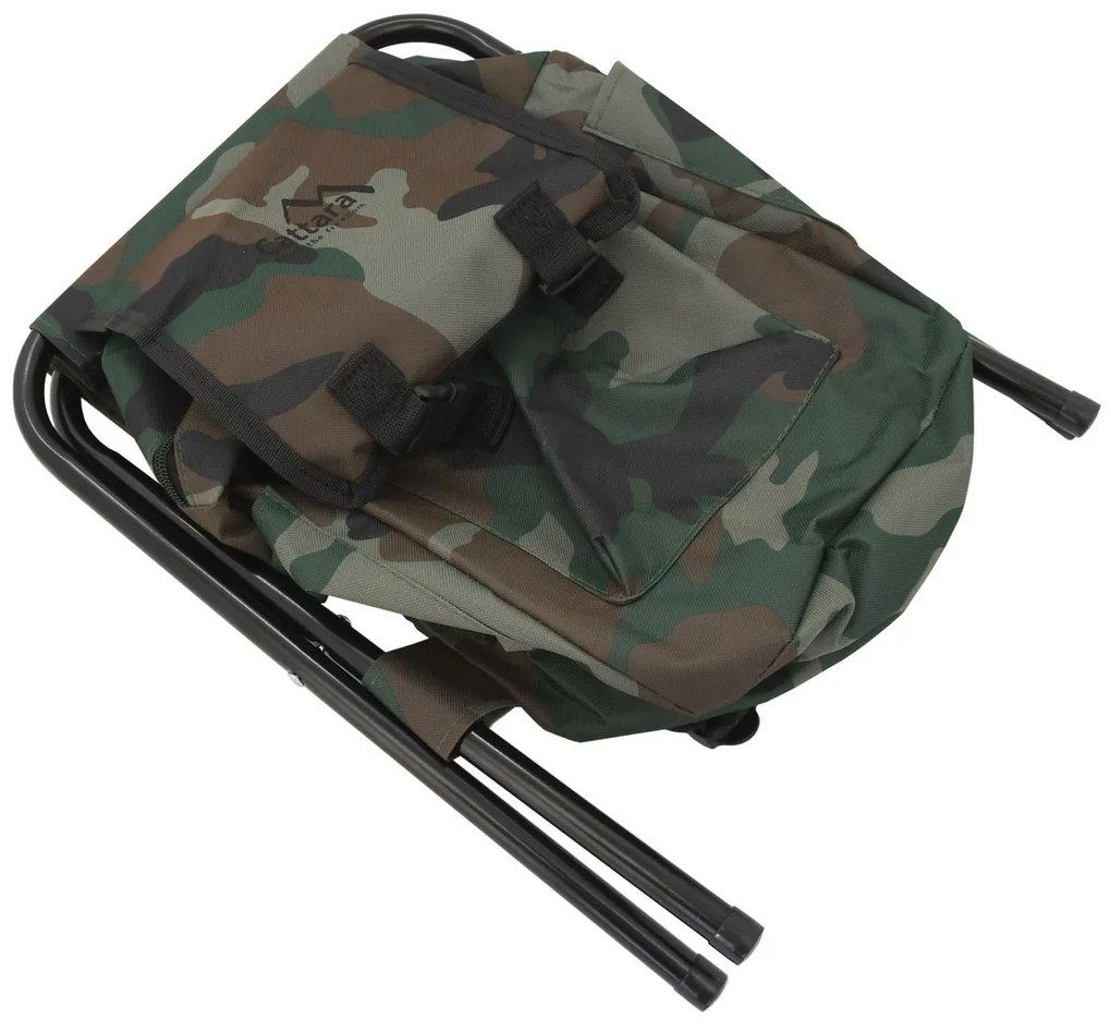 Cattara Skladacia stolička s batohom Olbia army, 30 x 35 x 27 cm