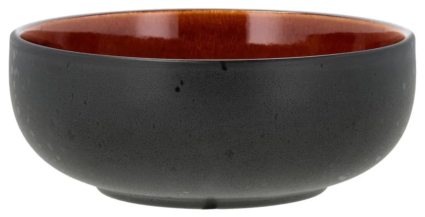 Čierna/jantárová kameninová ramen miska Gastro Black/Amber – Bitz
