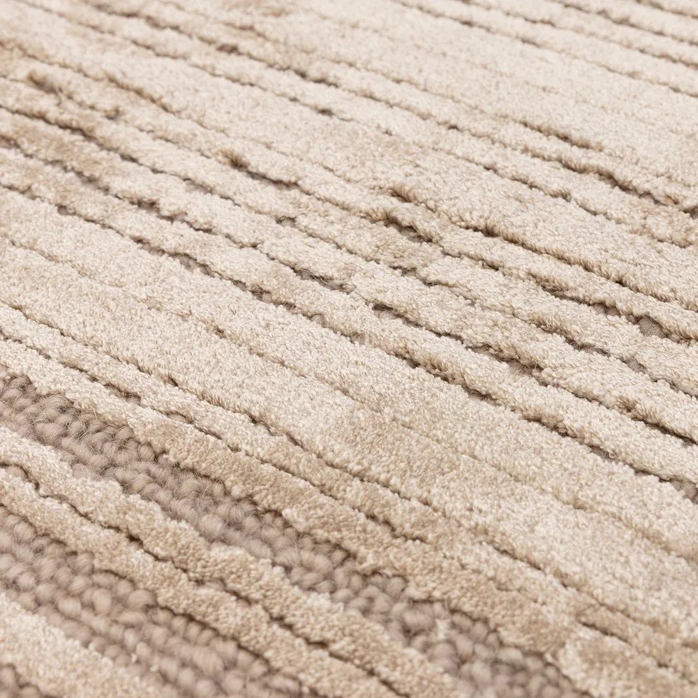 Béžový ručne tkaný koberec s prímesou vlny 160x230 cm Henley Sand – Asiatic Carpets