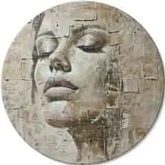 Okrúhle obrazy s akrylom Ranný bozk