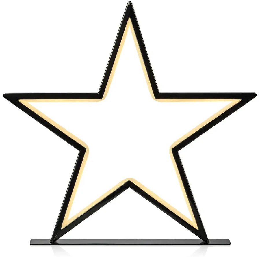 Čierna vianočná svetelná dekorácia Vega – Markslöjd