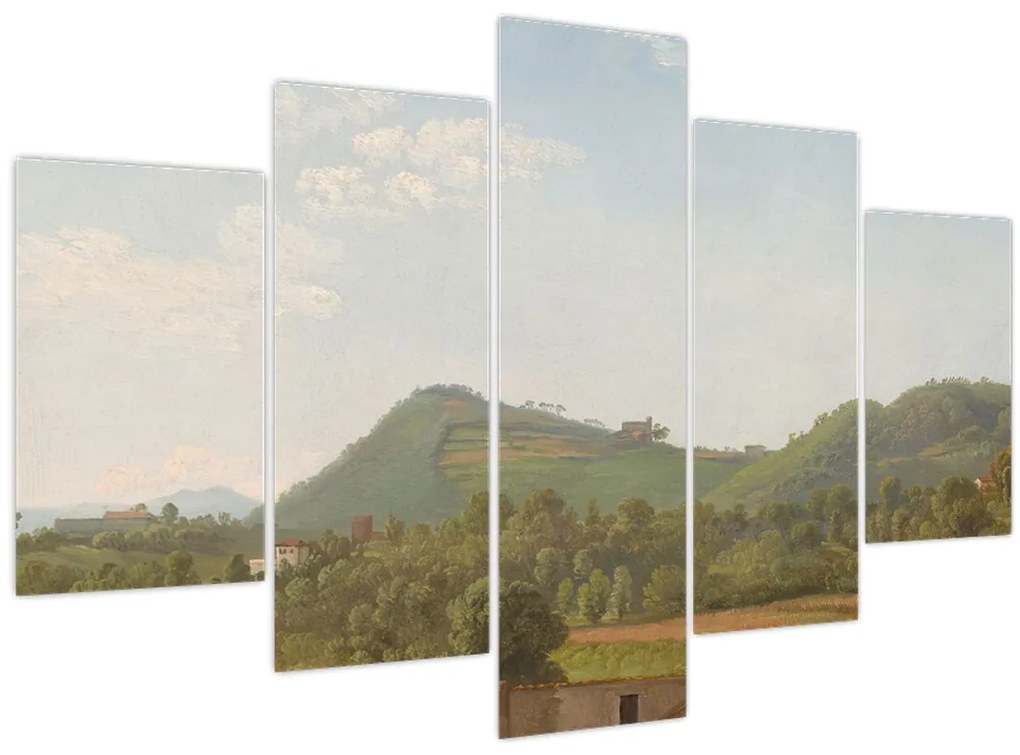 Obraz - Simon Denis, View Near Naples, reprodukcia (150x105 cm)