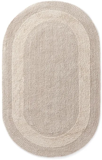 Kúpeľňový koberček Javo Cotton béžový ovál