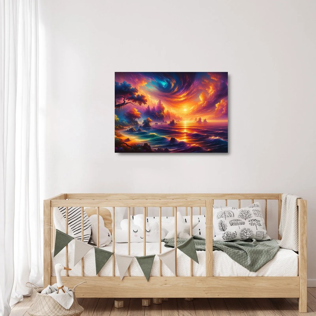 Sklenený obraz - Magický svet (70x50 cm)