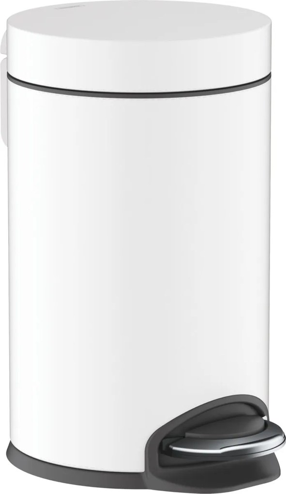 Hansgrohe AddStoris, odpadkový kôš nášľapný, biela matná, HAN-41775700