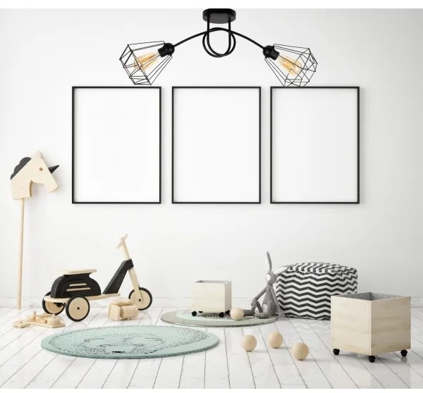 Prisadený luster DIAMENT 2xE27/60W/230V