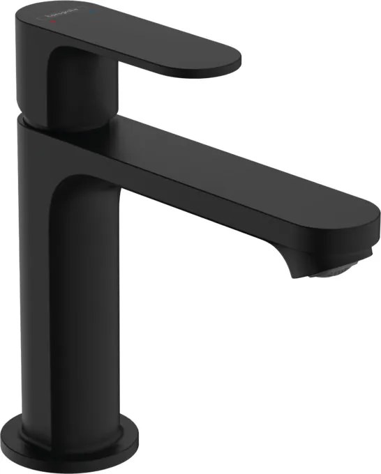 Hansgrohe Rebris S, umývadlová batéria 110 s odtokovou súpravou s tiahlom, čierna matná, HAN-72517670