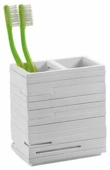 GEDY QU9802 Quadrotto držiak kefiek na postavenie, biela