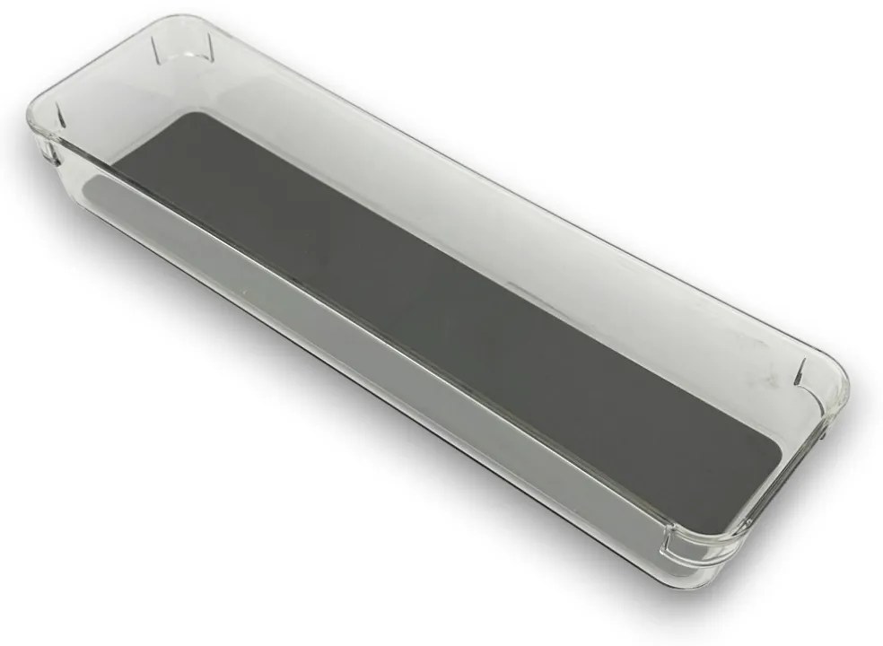 Organizér do šuplíku kuchyně i koupelny, příborník GREY 33 x 9 x 5 cm