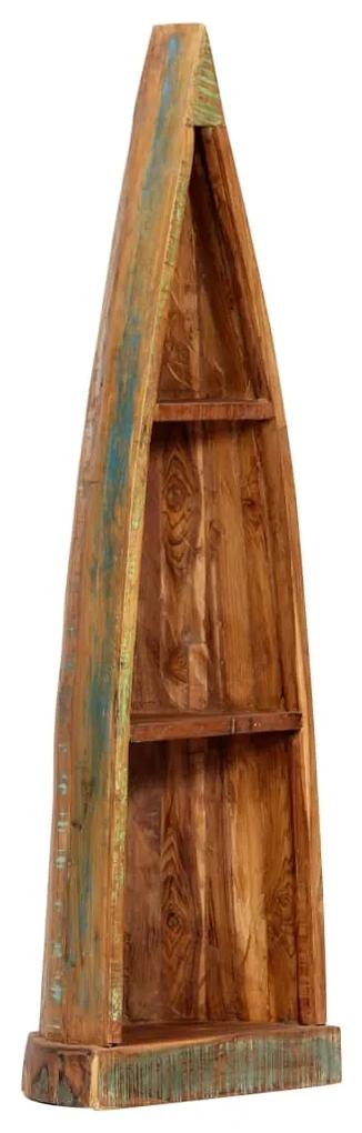 vidaXL Drevená skrinka v tvare lode 40x30x130 cm masívne recyklované drevo