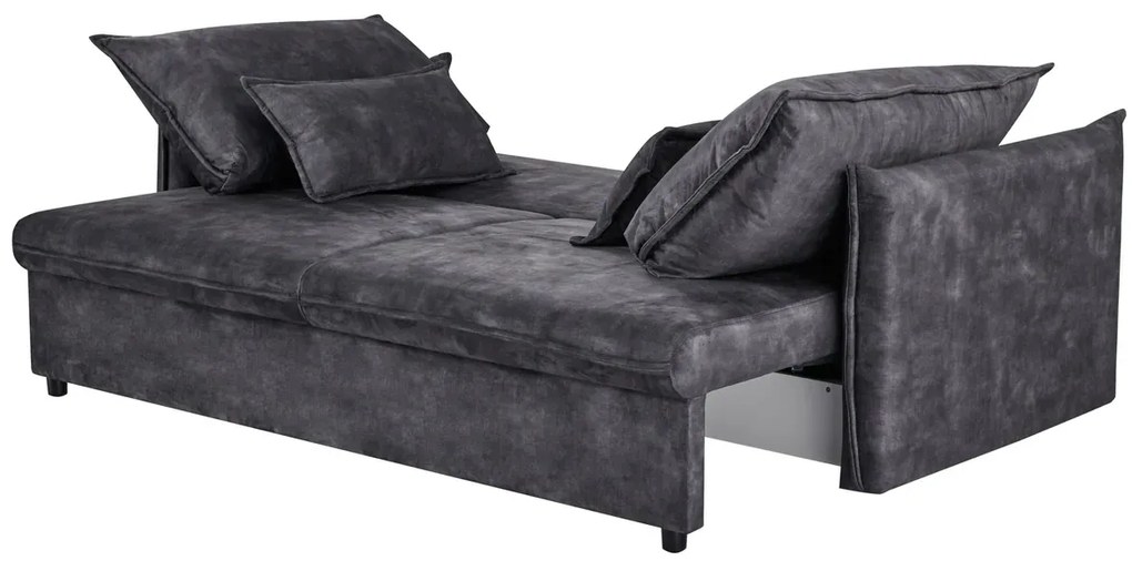 Rozkladacia pohovka APARTMENT 215 cm velvet sivá