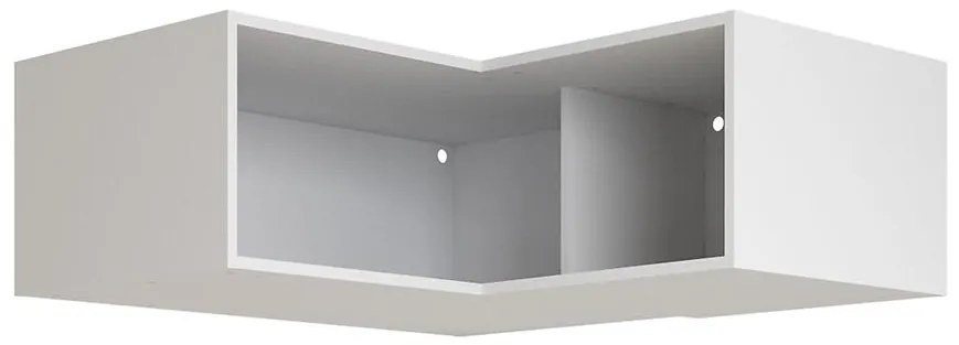 Nadstavec rohovej skrine pravej Ultra biela